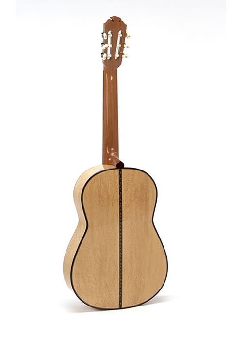 Neck: Brazilian Mahogany | Machine heads: Engraved German silver plates, faux ivory traditional buttons, by David Rodgers